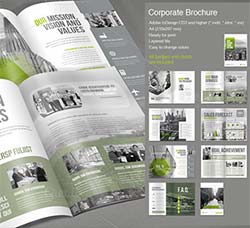 indesign模板－企业宣传手册(16页)：Corporate Brochure Vol.2